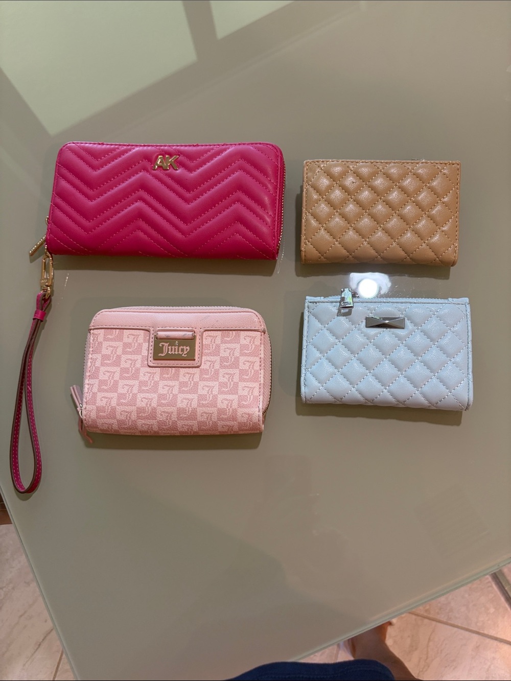 Anne Klein Hot Pink Quilted Zip-Around Wristlet, and much more All for$30